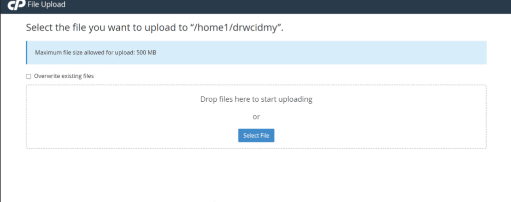 Select one or multiple files from your computer