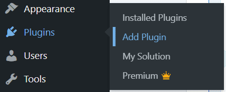 WordPress plugins menu for troubleshooting not sending email issue and fixing WordPress email errors