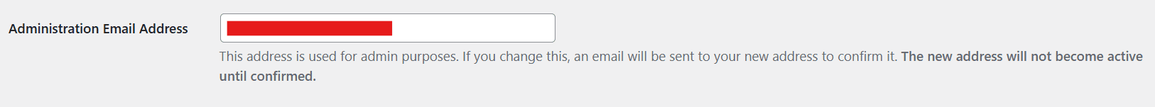 WordPress admin email settings screenshot for fixing WordPress not sending email issue