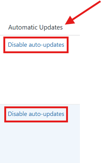 Automatic updates tab with options to enable or disable how to automatically update WordPress plugins