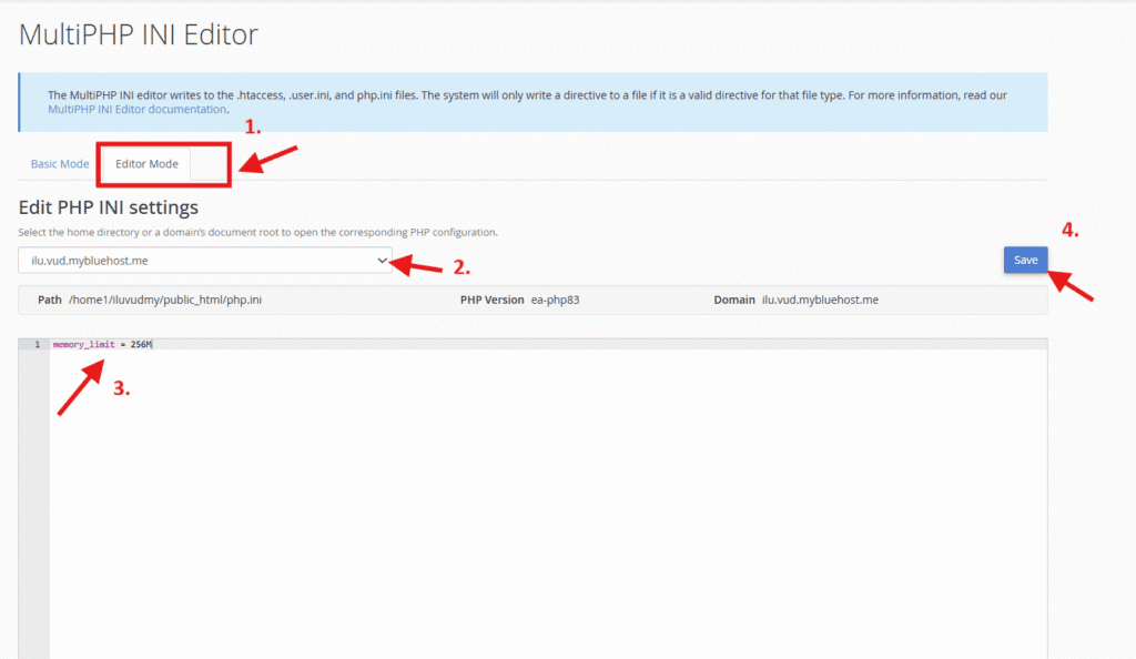 Multi INI editor mode