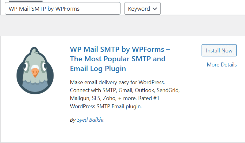 WP Mail SMTP plugin ad showing why emails go to spam and solutions to stop emails from going to spam