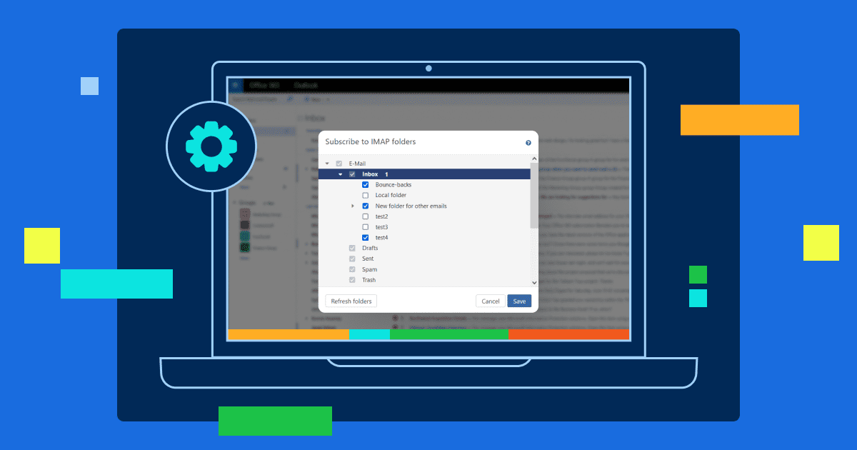 how to subscribe to IMAP folders