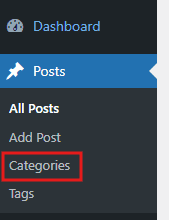 WordPress add categories to pages menu for organizing categories and tags in WordPress pages