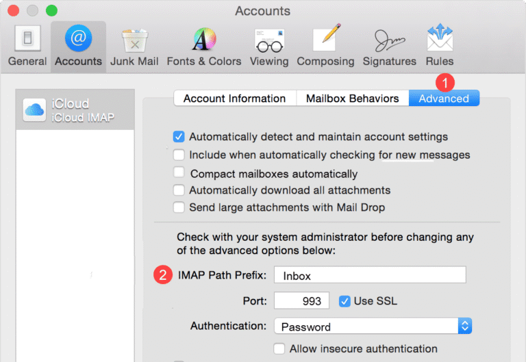 How to Subscribe to IMAP Folders - Bluehost Blog