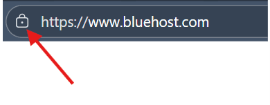 Browser address bar showing secure lock after installing third party SSL certificate in cPanel