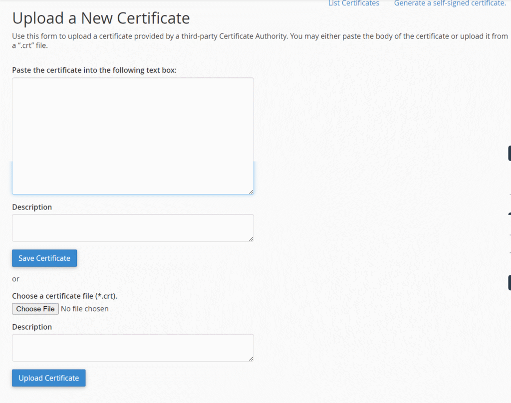 How to Install Third Party SSL Certificate in cPanel