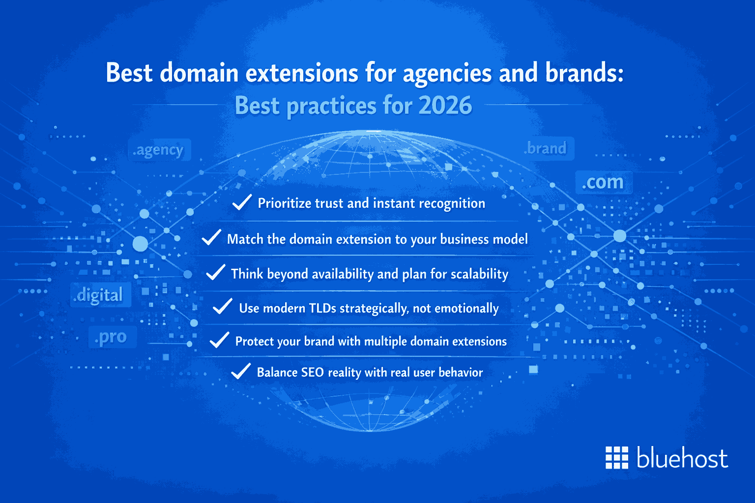 Domain extensions best practices 2026, guide to choosing top domain extensions and TLDs for brands