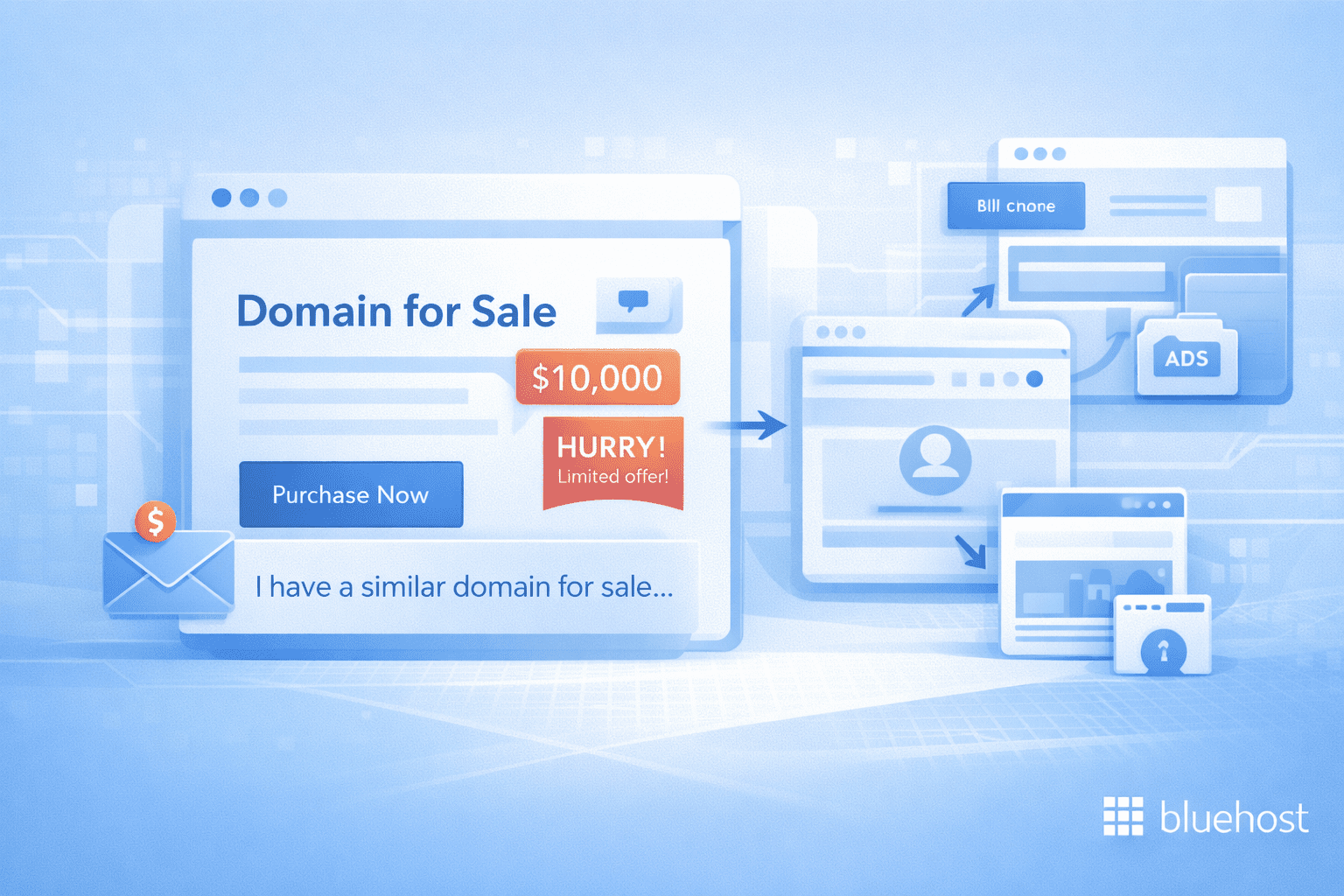 Domain squatting 2026 example with high domain price and legal implications for website owners