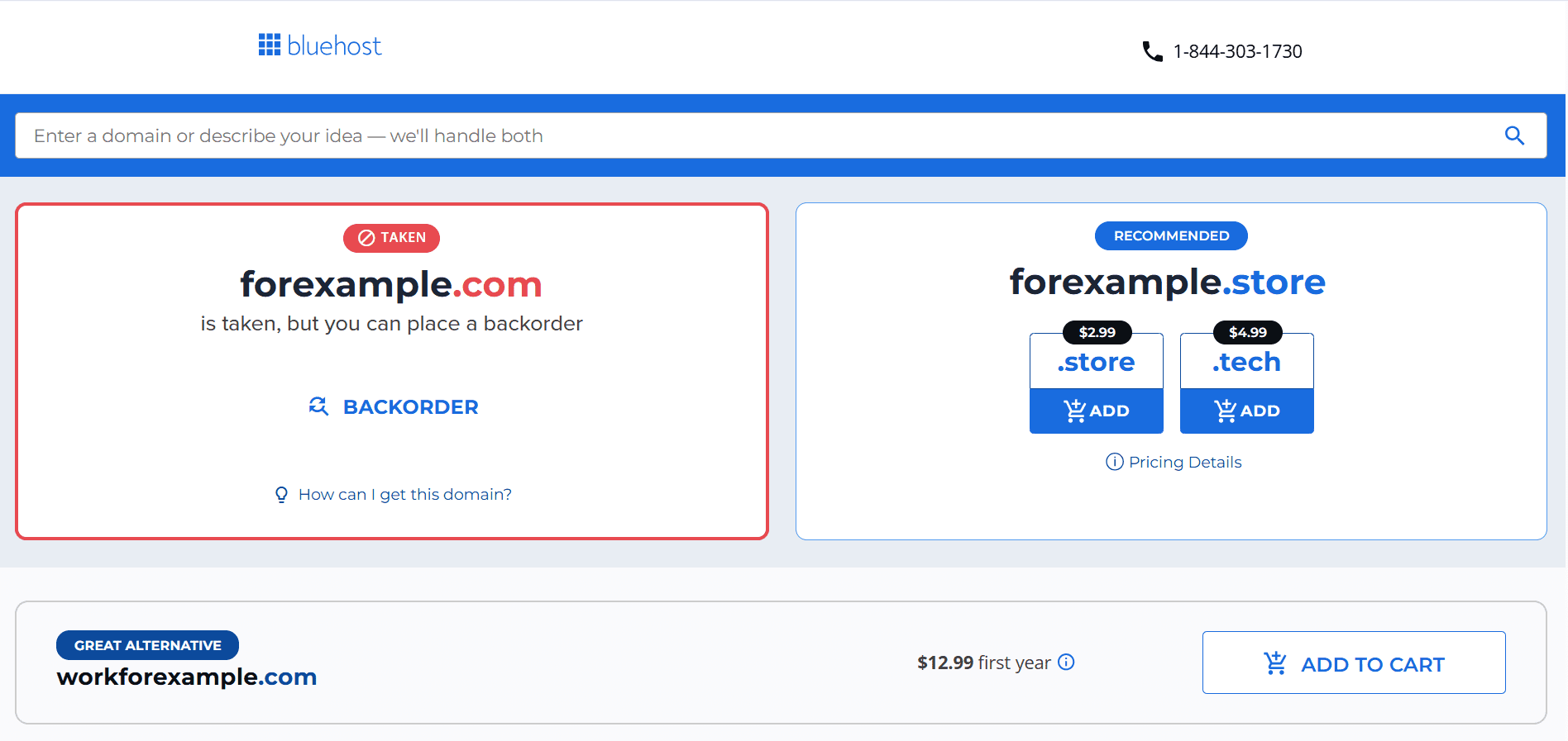 Check the domain name and it