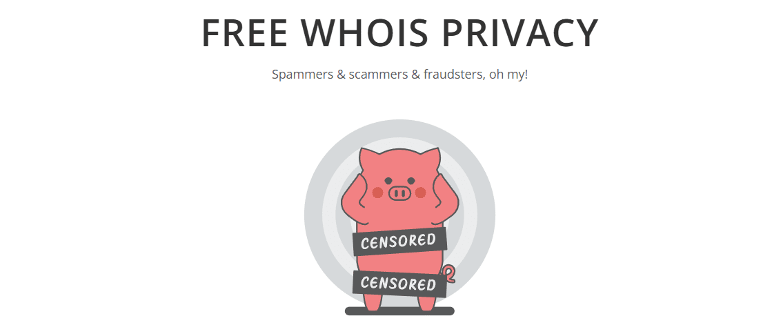 free privacy protection on porkbun