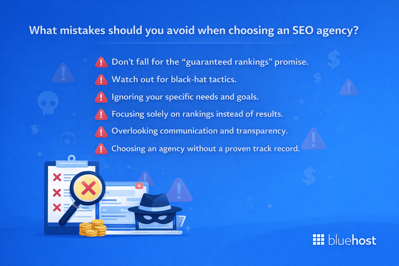 Why hire an SEO company—visual guide to avoid common errors when selecting an agency