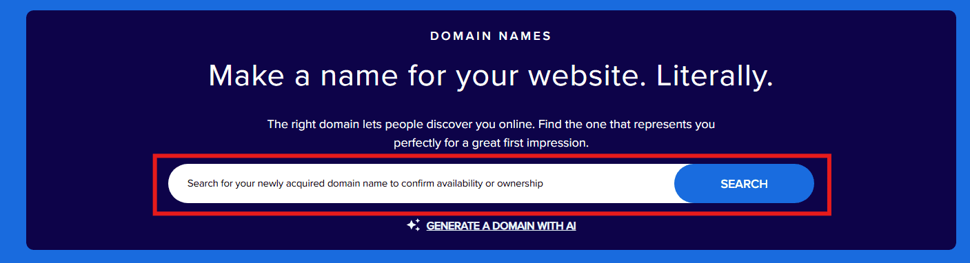 Expired domains search box for finding and buying expired domain names to boost SEO and website authority