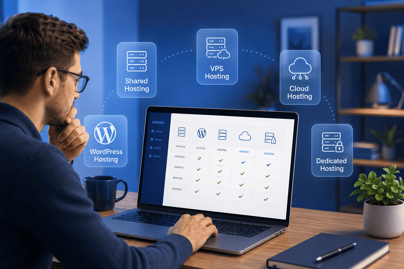 Types of Web Hosting & Bluehost Plans Compared