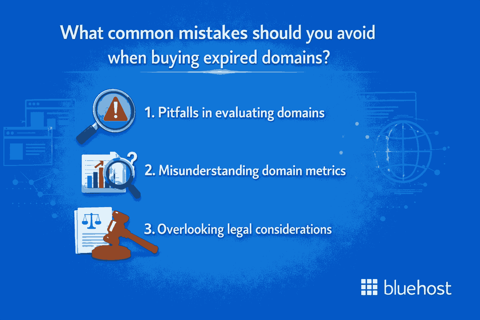 Buy expired domains: avoid evaluation pitfalls, domain metrics errors and legal issues for SEO success
