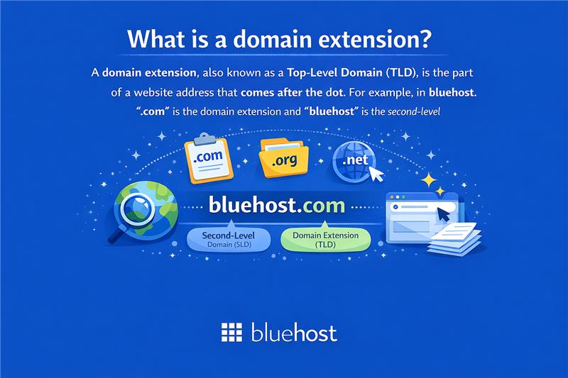 Best domain extensions for agencies and brands, showing gTLDs, sTLDs, ccTLDs options