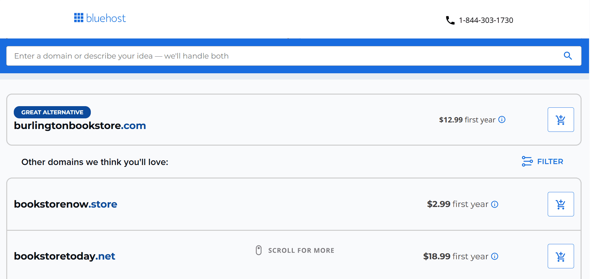 Alternatives for your domain