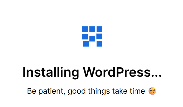 WordPress installation