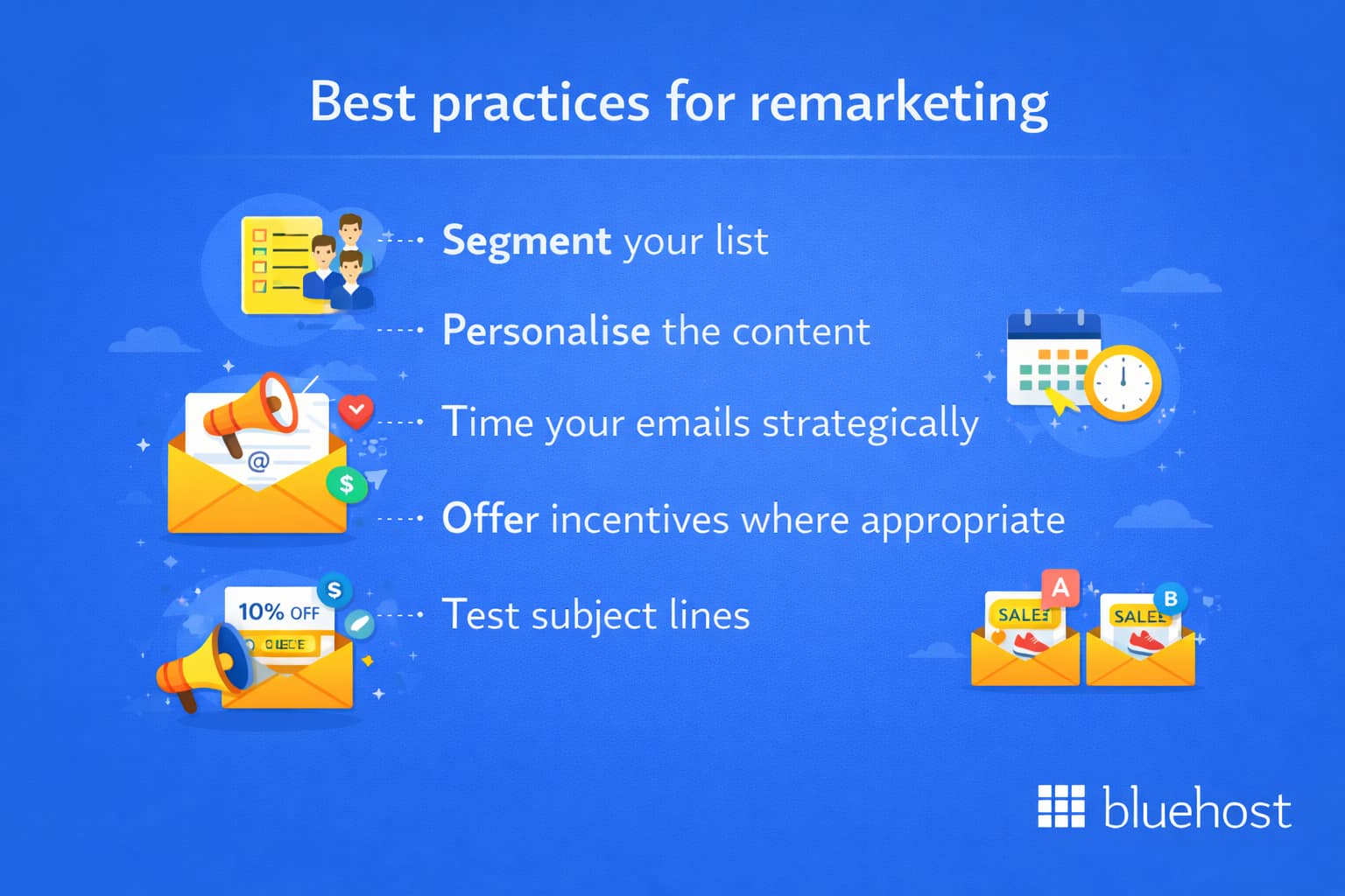 Remarketing vs retargeting explainer: remarketing email tips—segment, time, offers, test