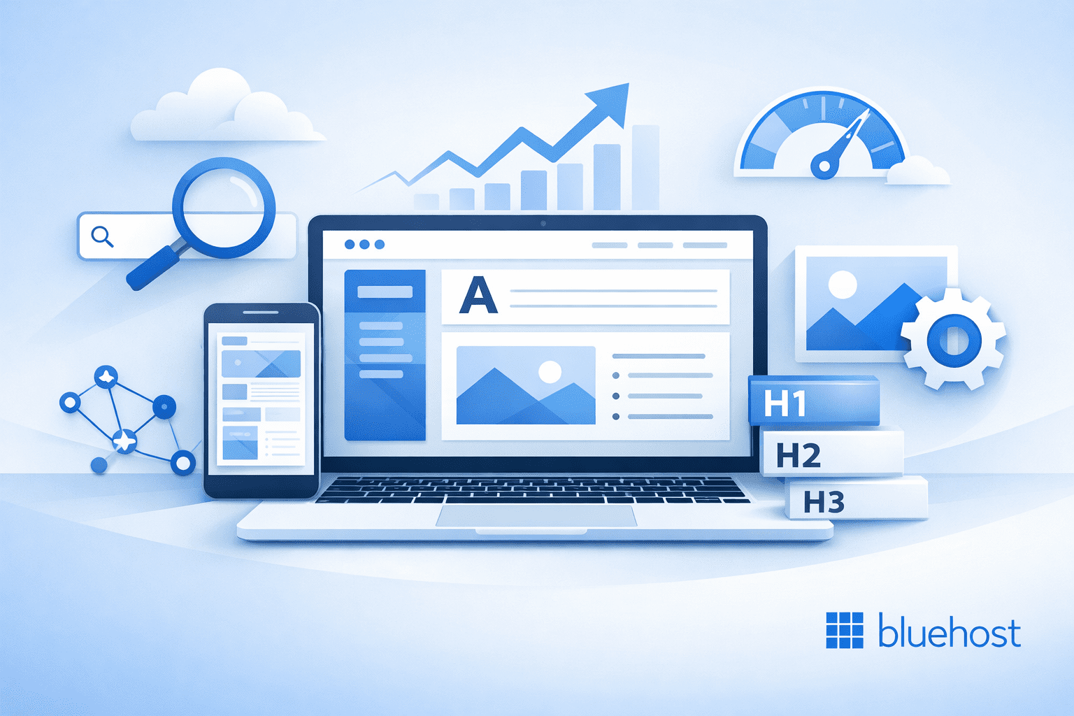 How to create SEO friendly website 2026: responsive design, H1-H3, speed, analytics