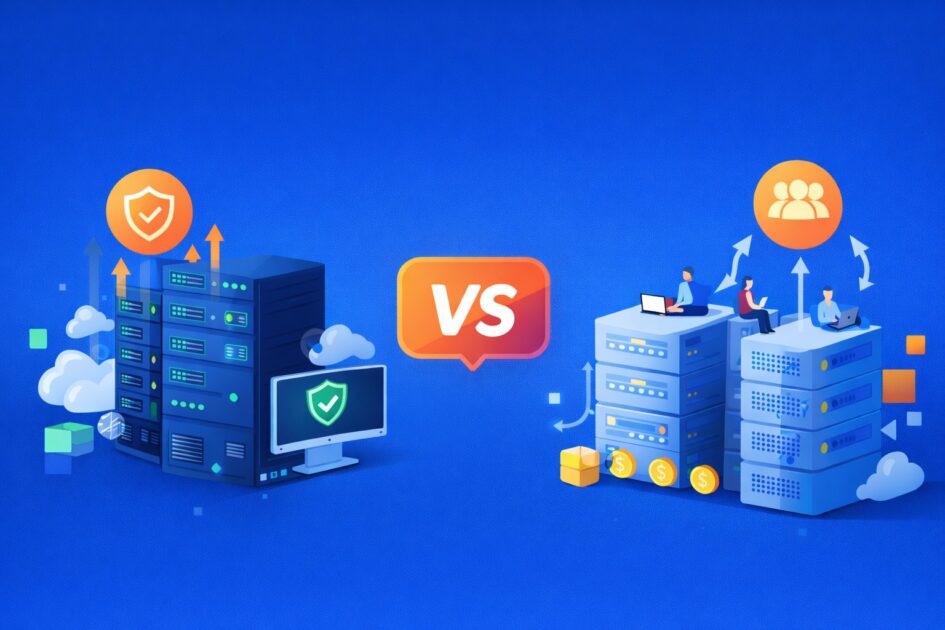 VPS vs shared hosting comparison