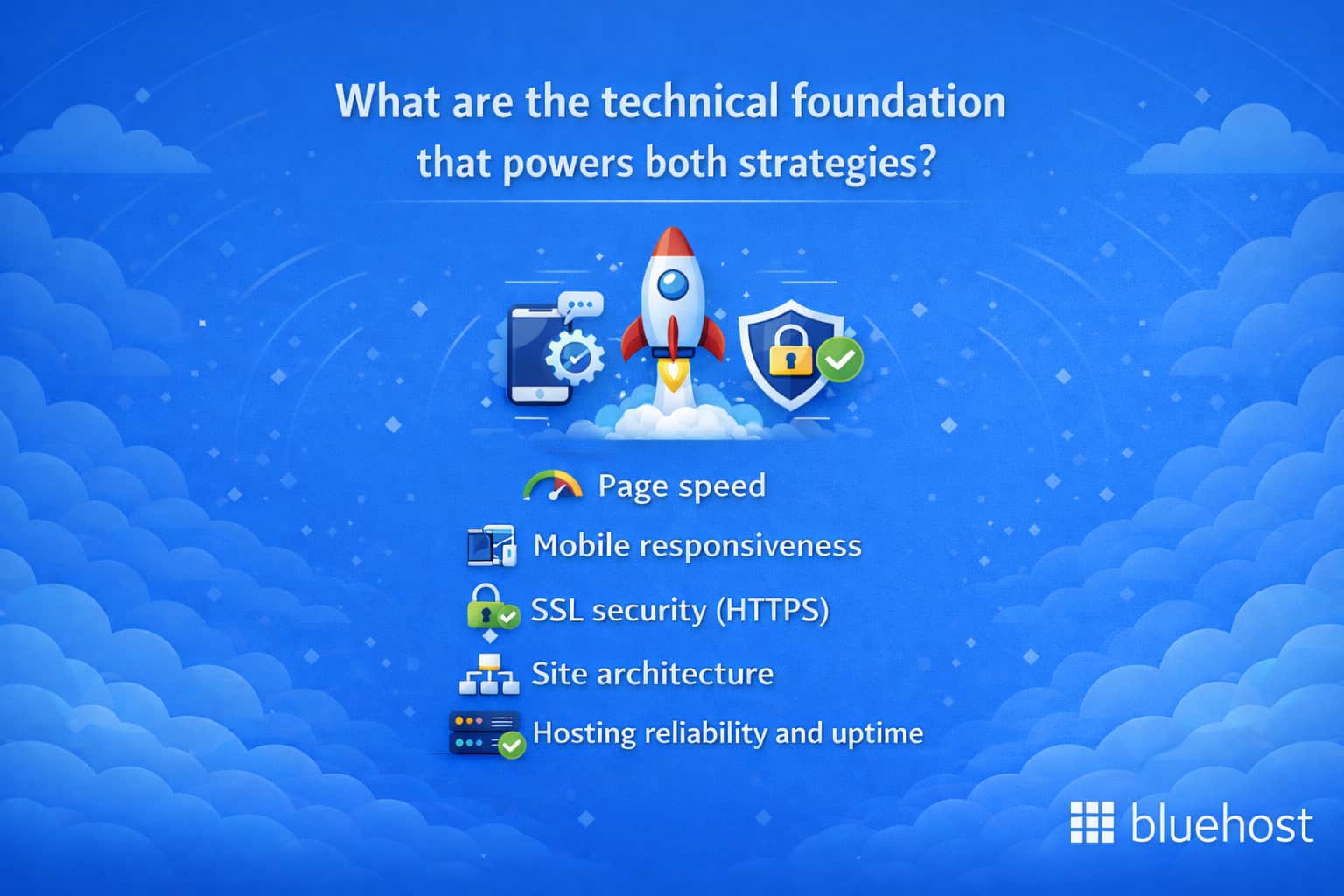 SEO vs SEM: tech foundations—page speed, mobile, HTTPS, architecture, reliable hosting