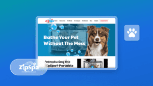 ZipSpa® Portable Pet Shower: Mess-Free Pet Bathing at Home & On the Go