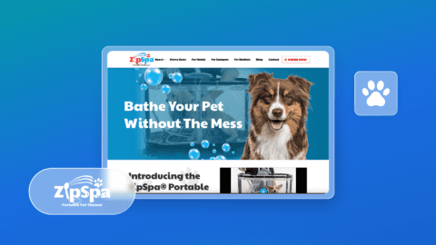 ZipSpa® Portable Pet Shower: Mess-Free Pet Bathing at Home & On the Go