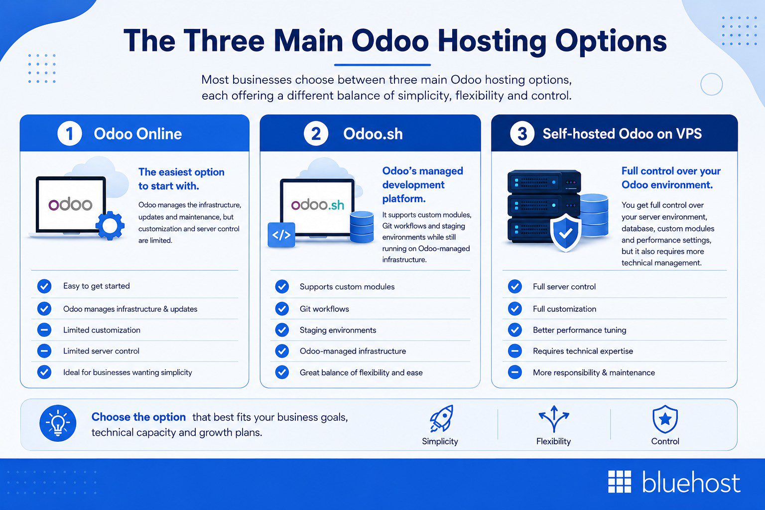 All Odoo hosting options