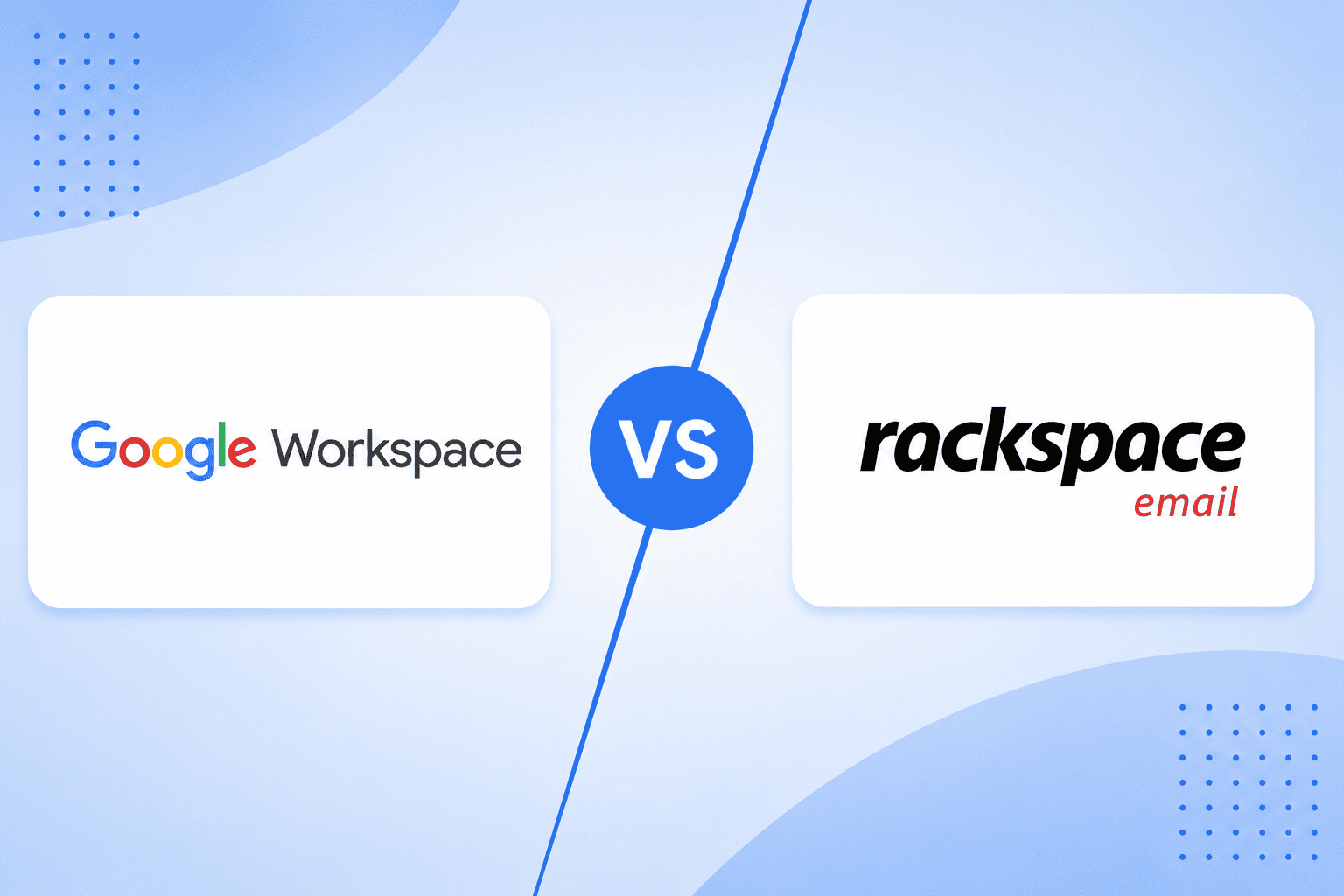 Google Workspace vs Rackspace Email