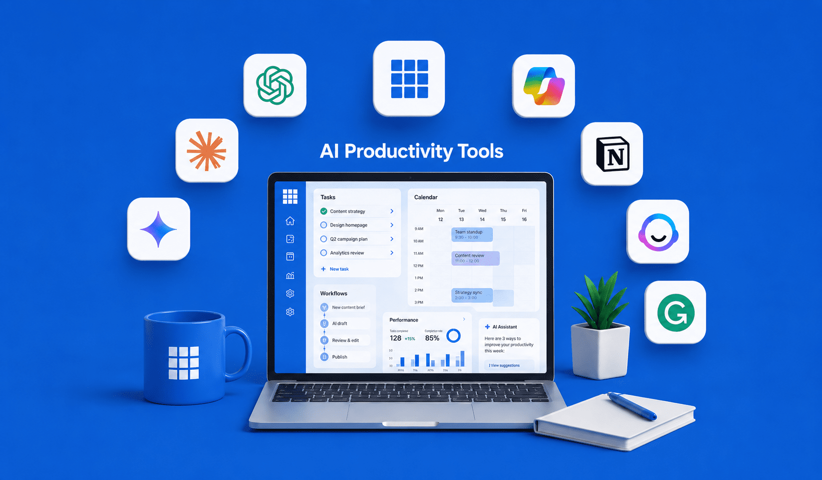 25 Best AI Productivity Tools to Boost Work Efficiency in 2026