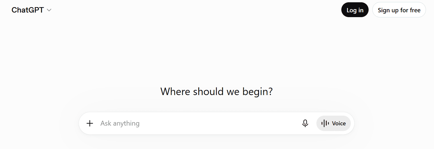 AI tools for content creation: ChatGPT