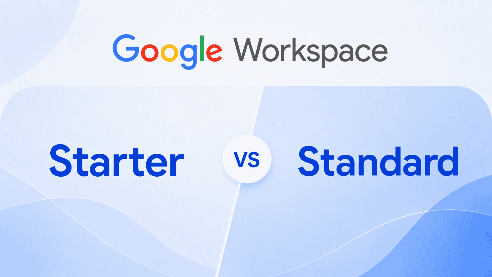 Google Workspace Business Starter vs Standard