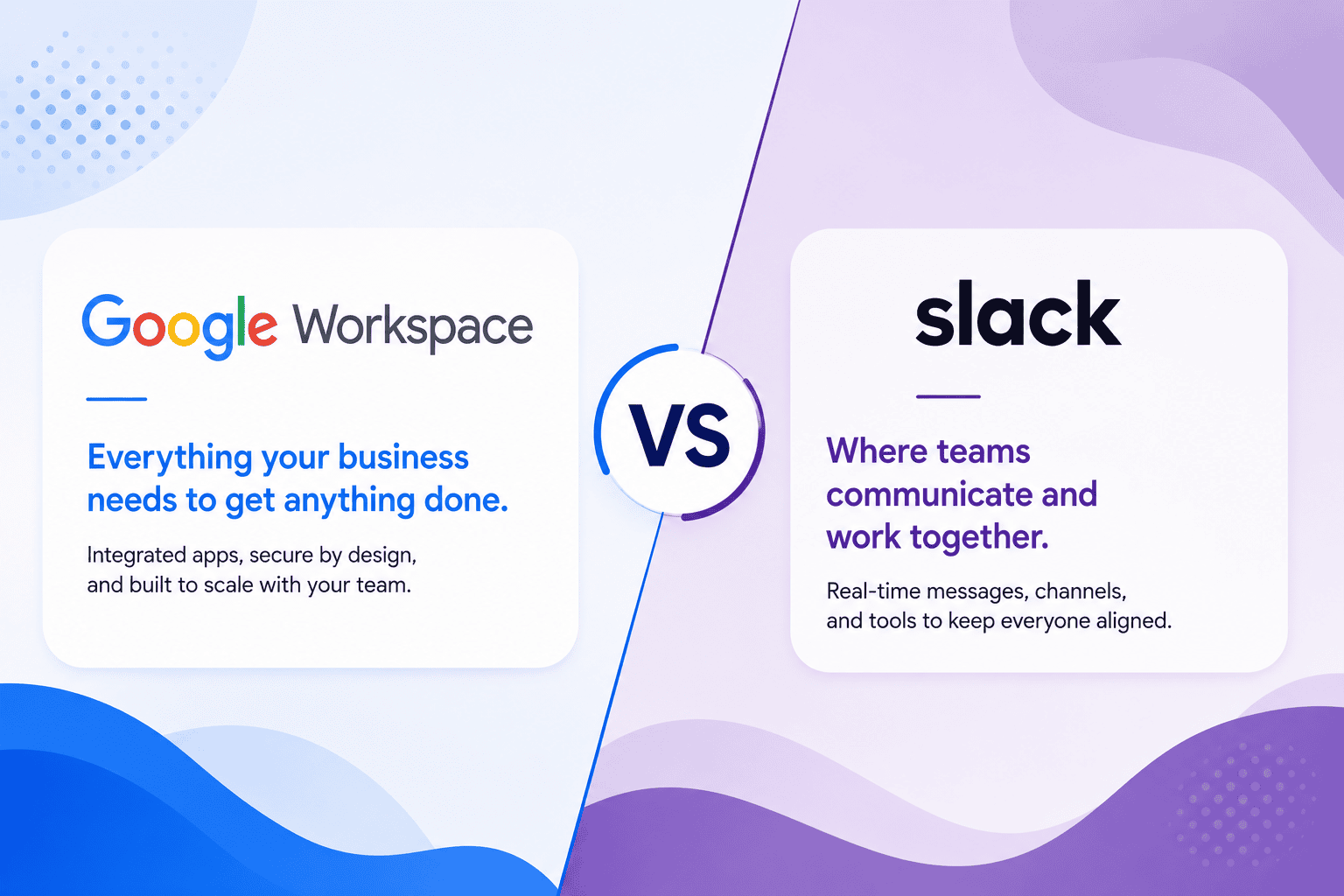Google Workspace vs Slack: Full Feature Comparison