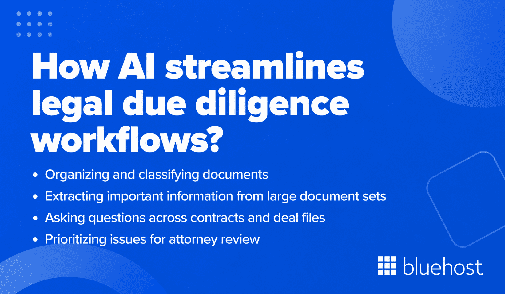 How AI streamlines legal due diligence workflows?