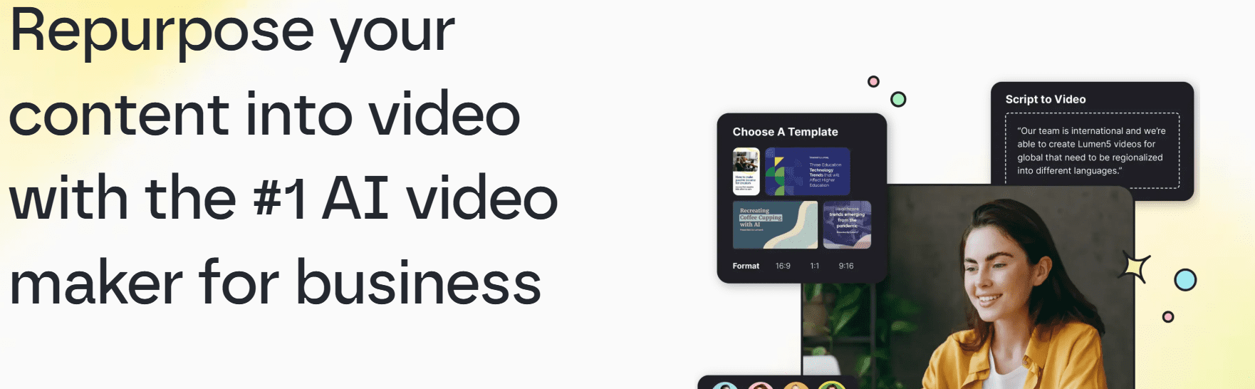 AI tools for content creation: lumen5