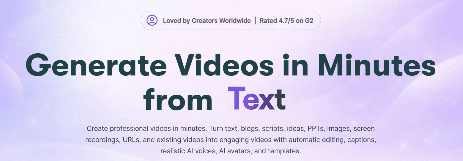 AI tools for content creation: pictory