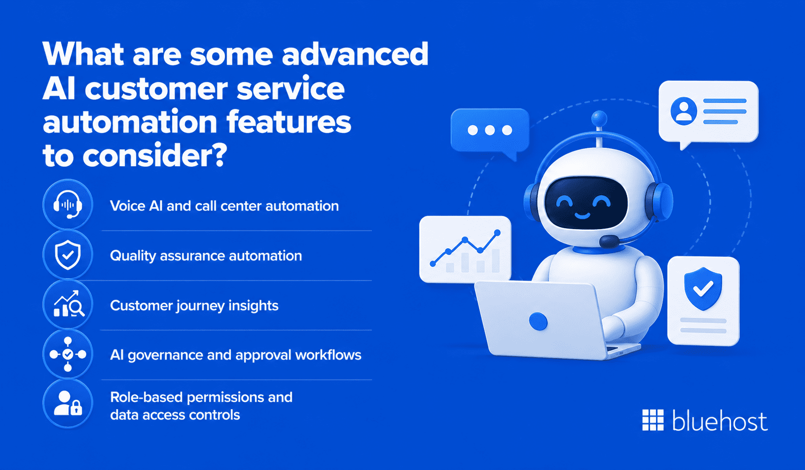 What are some advanced AI customer service automation features to consider?