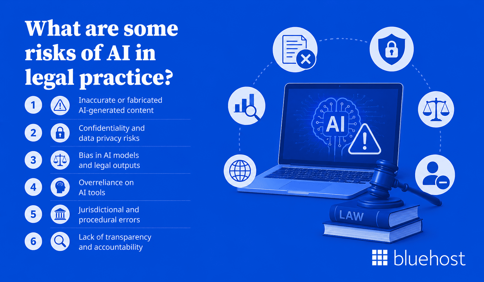 What are some risks of AI in legal practice?