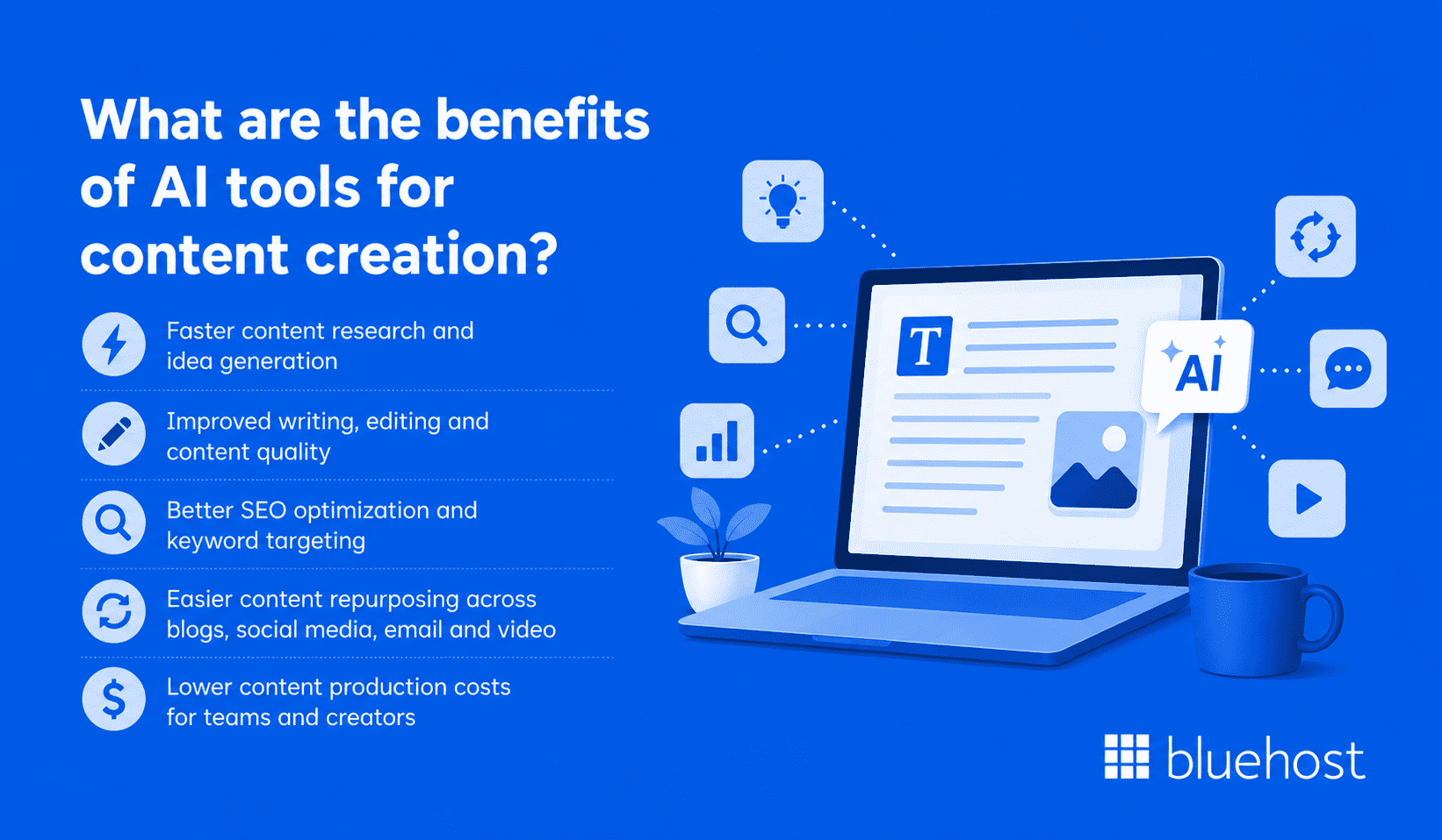 What are the benefits of AI tools for content creation?