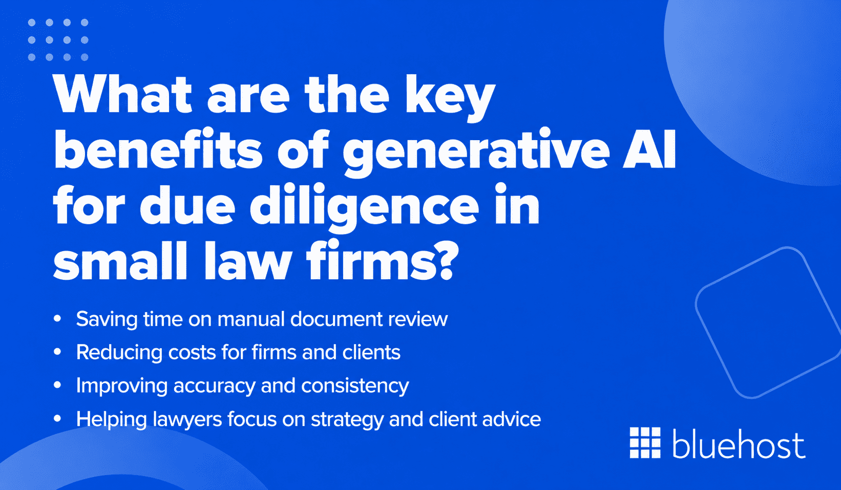 What are the key benefits of generative AI for due diligence in small law firms?