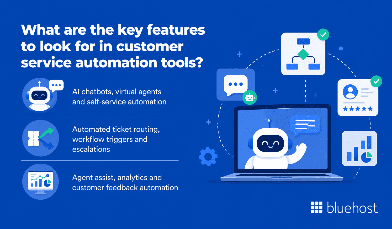 What are the key features to look for in customer service automation tools?