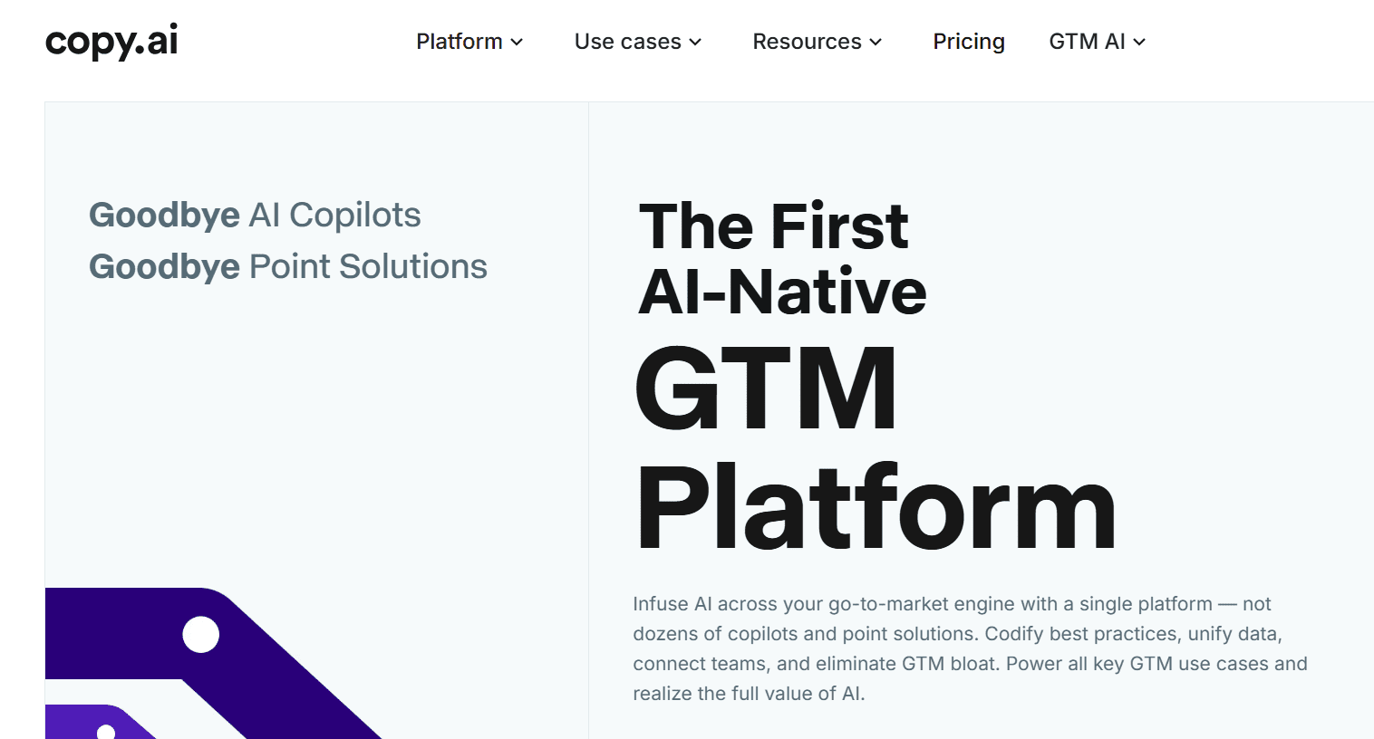 AI tools for content creation: Copy.ai
