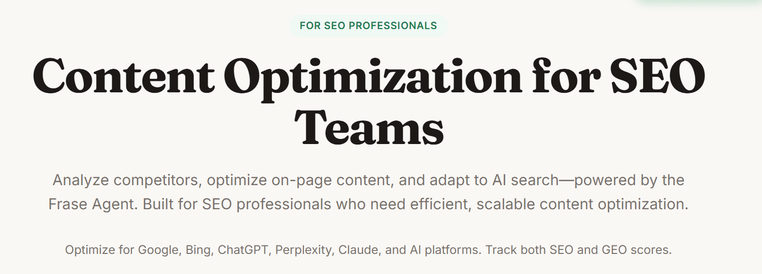 AI tools for content creation: frase