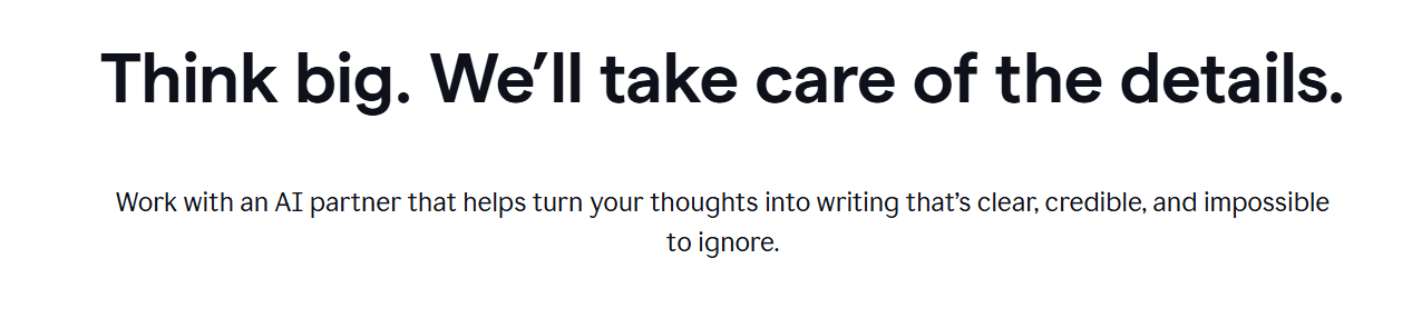 AI tools for content creation: grammarly