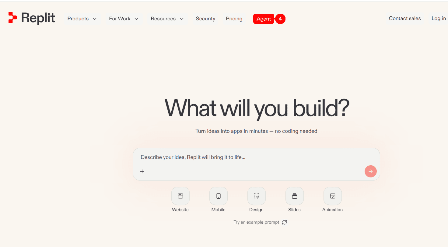 Replit Agent prompt to turn ideas into apps, showcased in Best AI coding assistant 2026