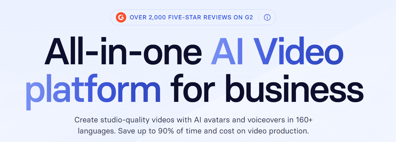 AI tools for content creation: synthesia