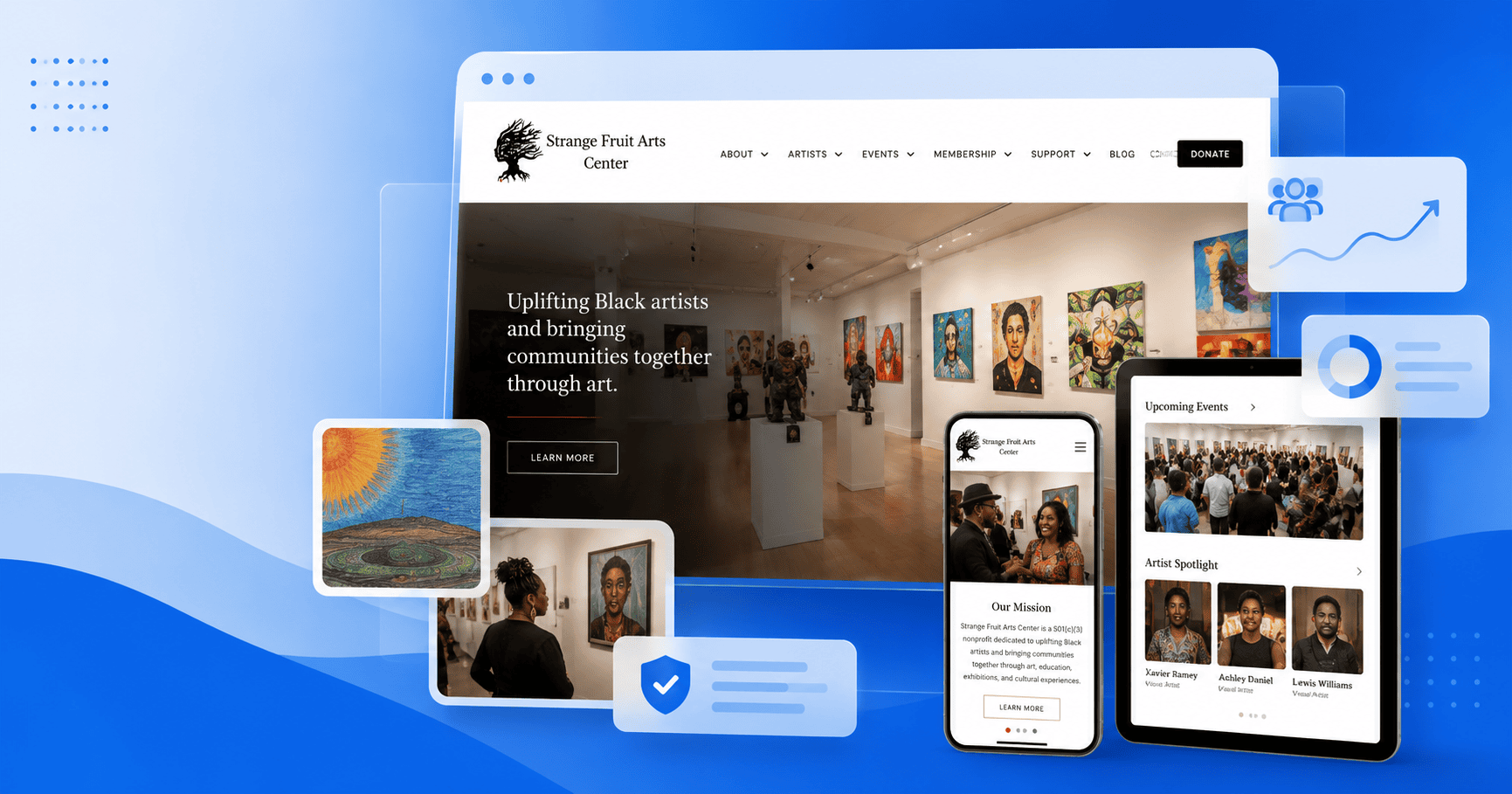 How Strange Fruit Arts Center Built a Stronger Community Through a Professional Online Presence