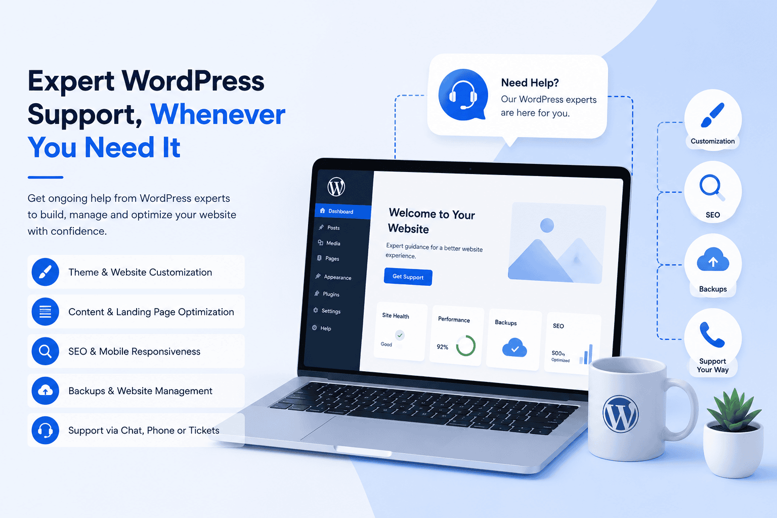 What is a WordPress support plan?