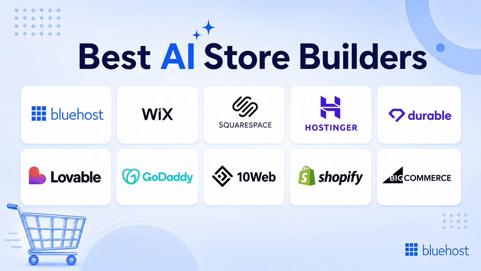 Compare the best AI store builders for your business